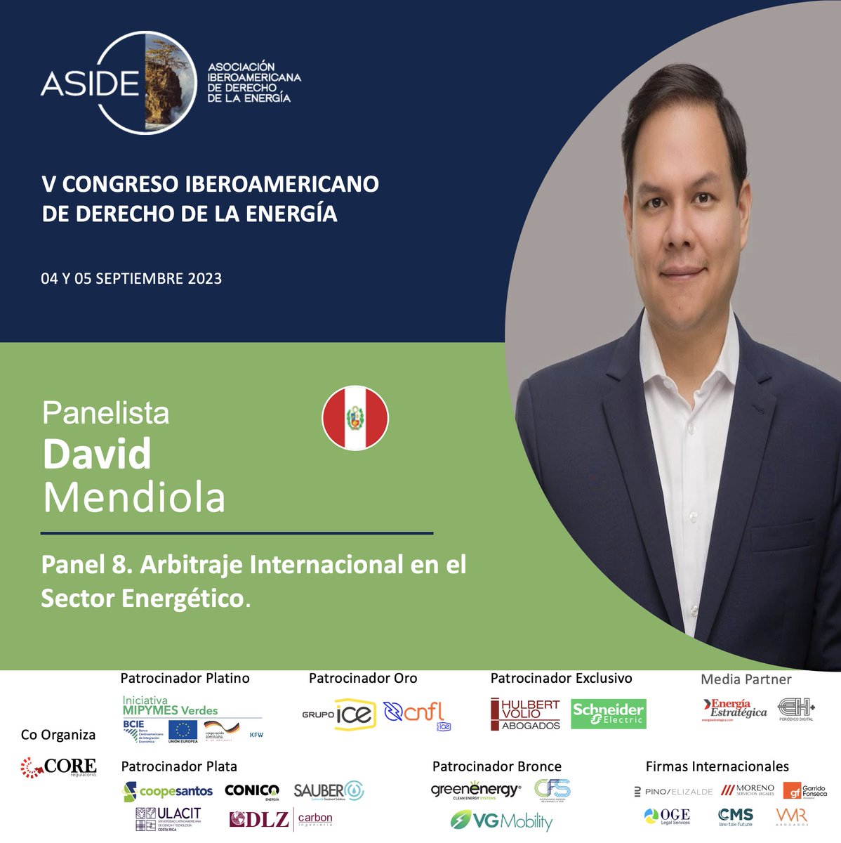 AsociacionIbero's tweet photo. Presentamos a nuestros expositores del Panel #8: "Arbitraje Internacional en el Sector Energético" de nuestro #CongresoASIDE Inscripciones abiertas en: https://t.co/KdMU5M767L
@CrAresep @CRMinae @BCIE_Org @KfW_int
@UEenCostaRica @energia1234 https://t.co/kIMoffumVO