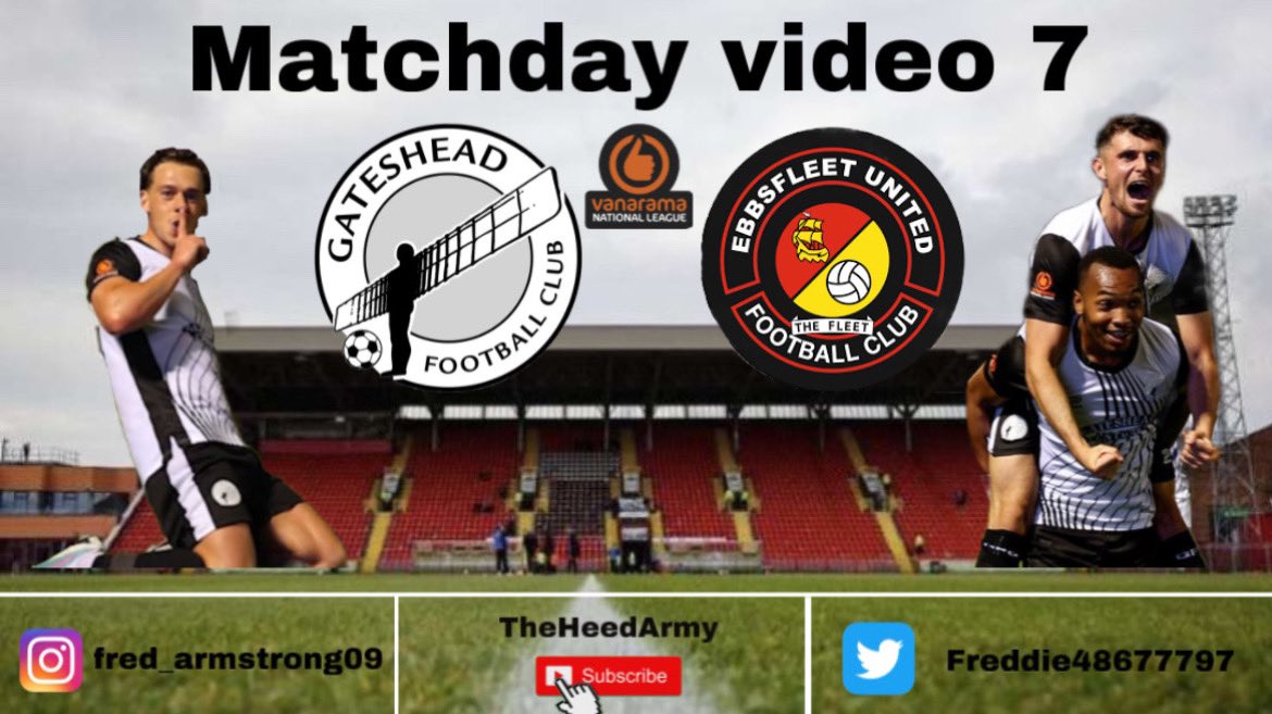 Freddie48677797's tweet photo. Gateshead vs Ebsfleet is now on the channel 👇
https://t.co/Yj213WxInb
#gatesheadfc #WorClub #ebsfleet https://t.co/TQK3Q0NAun