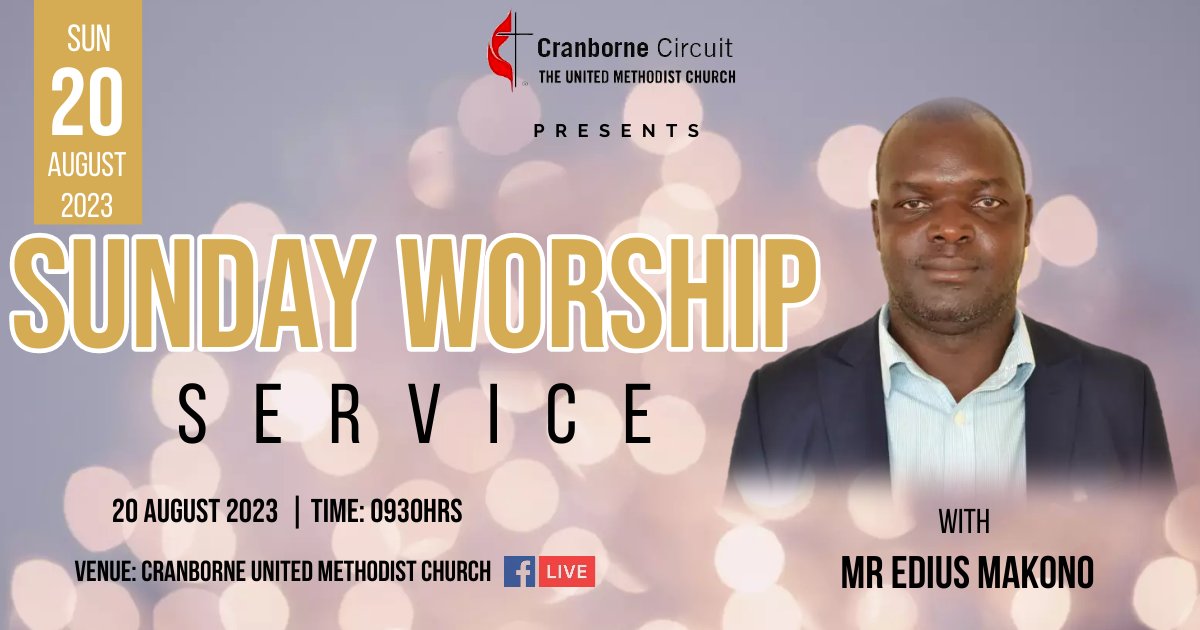 cranborneUMC's tweet photo. Every Sunday is a welcome opportunity to hear the Word that will keep us going. This Sunday, dont miss Mr Edius N. Makono during our worship service. As always Be there or be connected https://t.co/XqFcEoN5ea