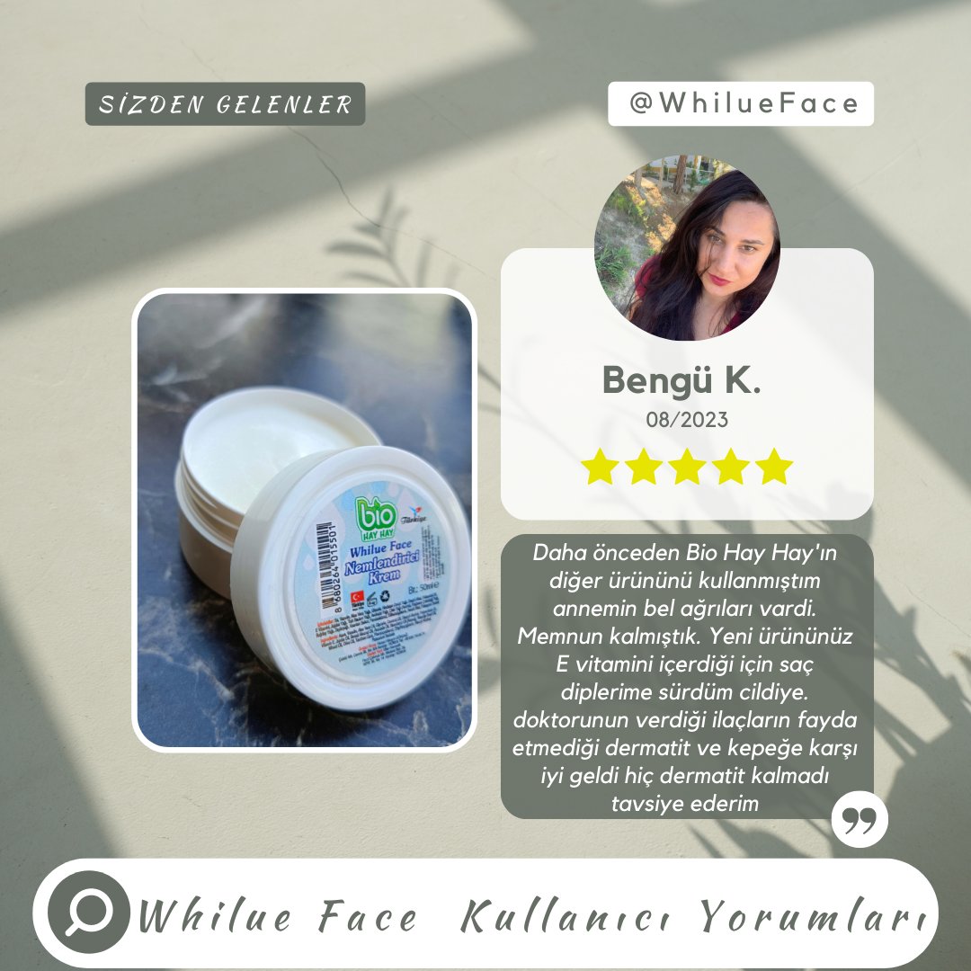 WhilueFace's tweet photo. Kalitenin Ve Doğallığın Cildinize Yansıması 🌿💫

#biohayhay #whilueface #nemlendiricikrem https://t.co/qDUNxrbvw9