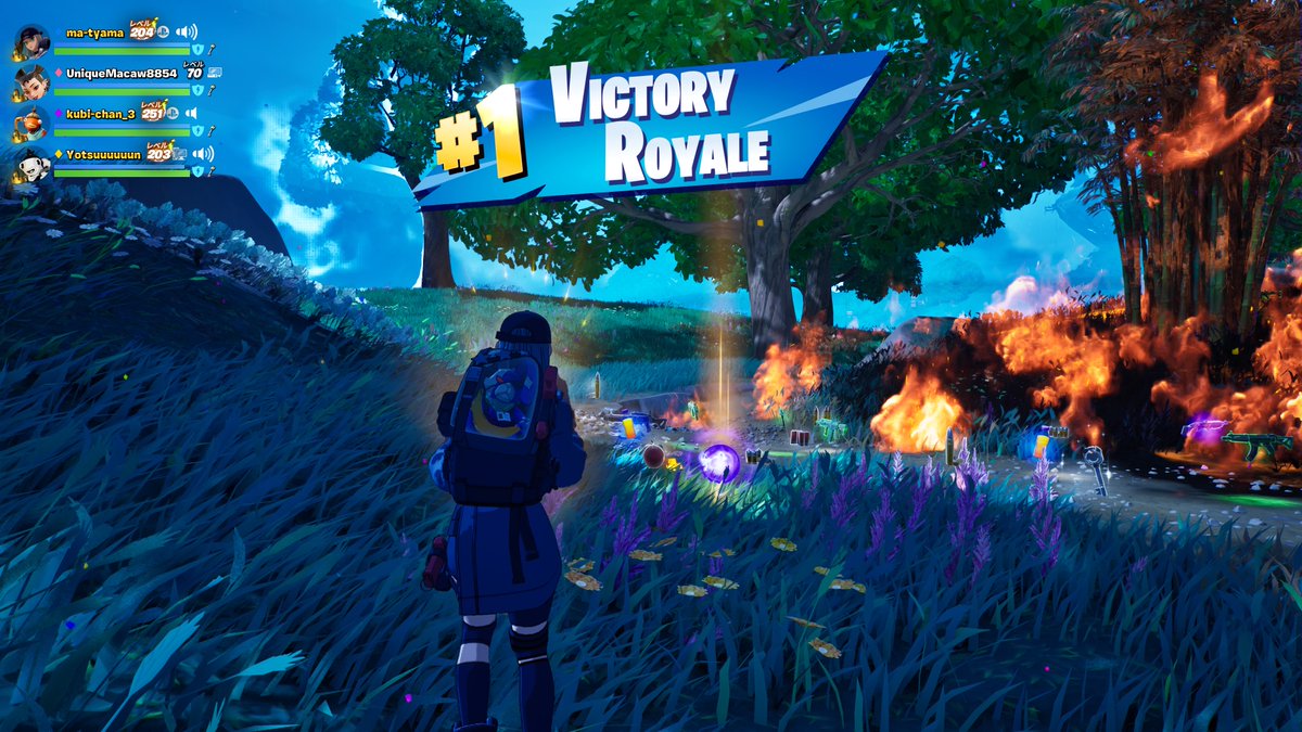 Inward38MK's tweet photo. #PS5Share, #Fortnite   
今日のビクロイ😄
久しぶりのクラビクでした😆👑
クビちゃん・よつんさん・うちの長女✨
ありがとうございました😁🎶 https://t.co/HSM7GLTa1j