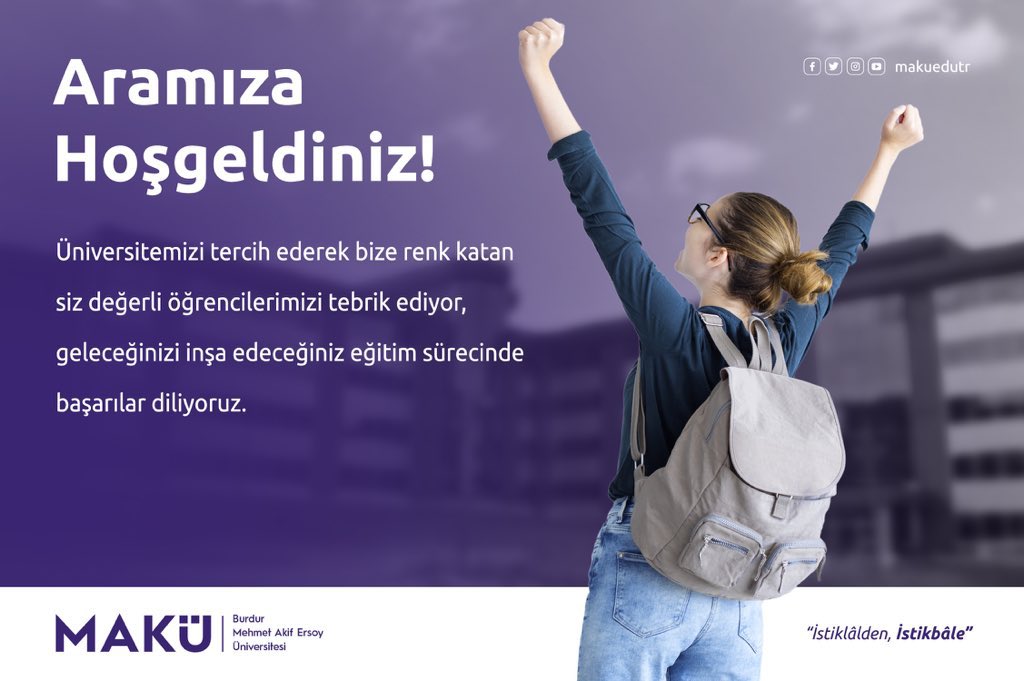 makuedutr's tweet photo. YKS 2023 yerleştirme sonuçlarına göre MAKÜ ailesine katılan yeni öğrencilerimizi tebrik ederiz. 👏🏻🥳 https://t.co/dm16R823qY