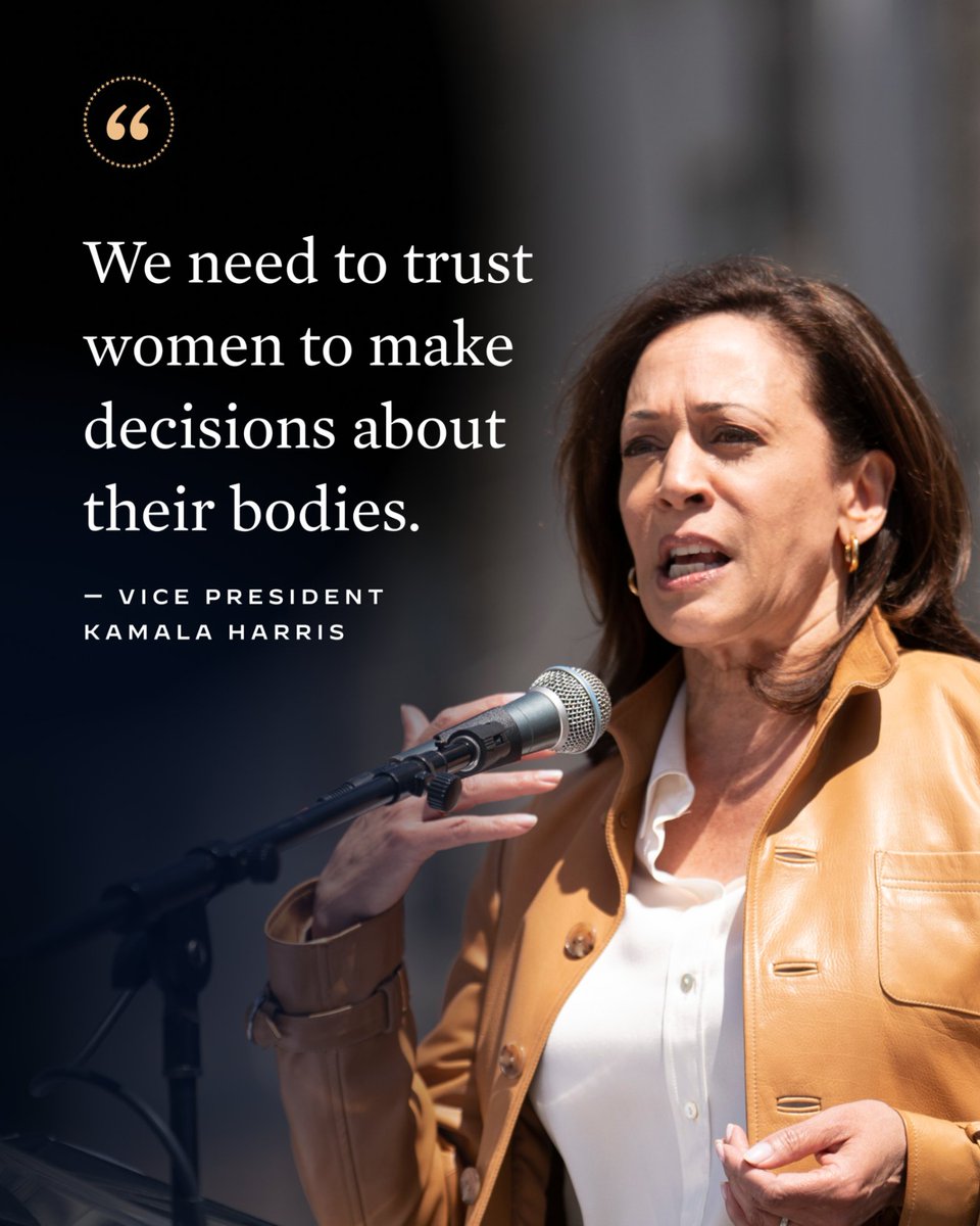 Vice President Kamala Harris Archived (@vp46archive) on Twitter photo .<a href="/POTUS/">President Donald J. Trump</a> and I stand with the majority of Americans who believe that women should have the freedom to make decisions about their own bodies. .<a href="/POTUS/">President Donald J. Trump</a> and I stand with the majority of Americans who believe that women should have the freedom to make decisions about their own bodies.