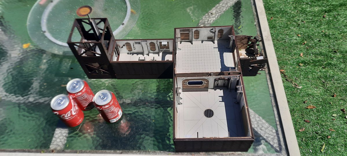 Dra8er's tweet photo. Adding some FALLOUT vibes to out HARD SUIT Campaign. 

Check the custom vault terrain. Have a bunch more but not going to introduce the rest until later...
 
#TTRPG #ICRPG #HARDSUIT #FALLOUT #NerdShed #SavageSorcery https://t.co/ZFe1FhUkQM
