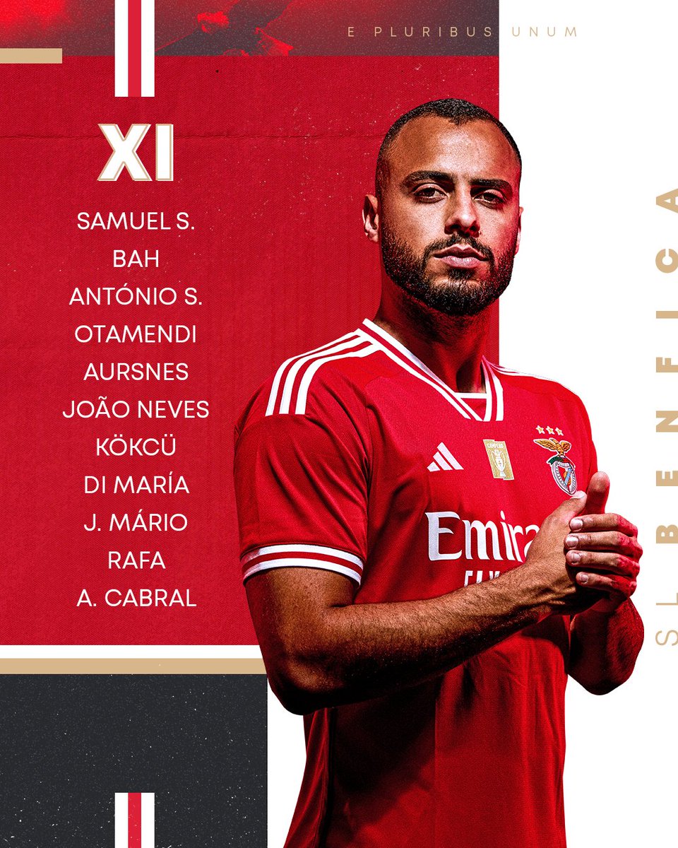 📋 JÁ HÁ 𝗢𝗡𝗭𝗘! 

#SLBCFEA • #LigaPortugal