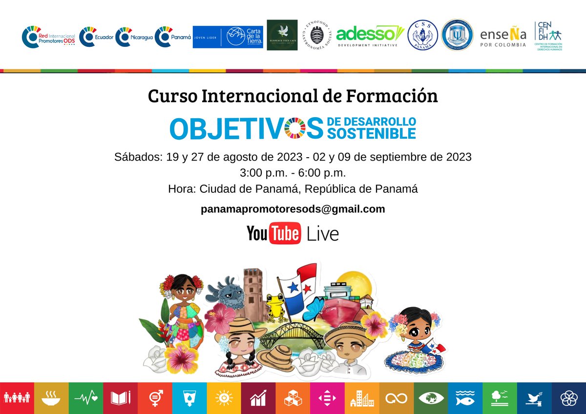 Confirma tu asistencia registrándote en el siguiente enlace para la Confección de tu Certificado de Participación:

👉🏻bit.ly/3OI12iH

Inscripciones hasta sábado, 09 de septiembre de 2023 a las 1:00 p.m. / Hora: Panamá.
¡TE ESPERAMOS! 🙋🏻‍♀️👩‍🎓👩🏻‍⚖️👩🏻‍🏫🇺🇳🇵🇦🌎🌍🌏
#RIPOPanamá2030