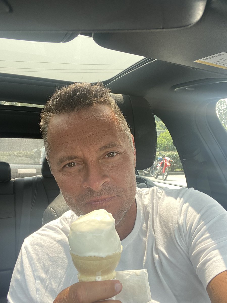 Treated myself to an ice cream cone after a fun show in Danville at the <a href="/PioneerPlayhous/">Pioneer Playhouse</a> last night.  One more show tonight and by the way we are recording for <a href="/SiriusXMComedy/">SiriusXM Comedy</a>.  Come be part of the action, very few tickets are left as we are almost sold out again!  🙏🏻 thank you