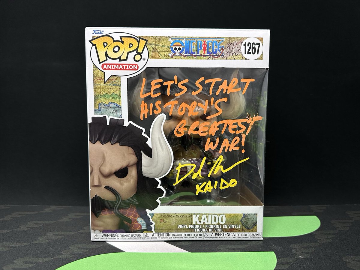 Want To Win a Signed & Authenticated One Piece Kaido Funko Pop! Figure? 💚 Follow Me ❤️ Like This Post ♻️ Repost This Post 💬 Leave a Reply With a Photo of Your One Piece Collection #OnePiece #Giveaway #Giveaways #Funko #Pop #FunkoPop #FunkoPops #Collectibles #Toys