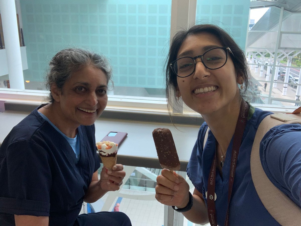 deepamusafir1's tweet photo. One of the great joys of being a trainer is to see your old trainees blossom and grow! So good to see @orthopodwoman back in Brum, all too briefly! @FemoraWestMids #weekendoncallicecreams https://t.co/G39mWf0bnf