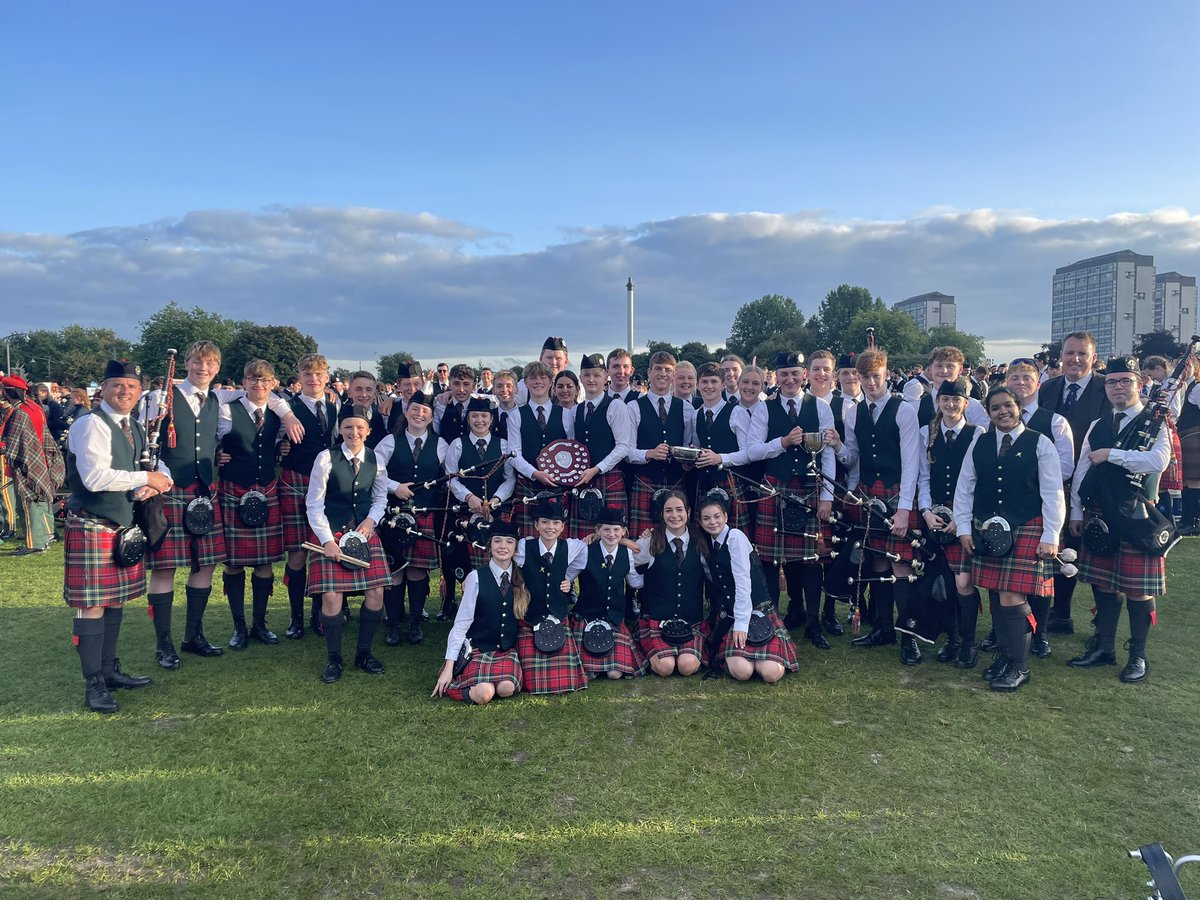 World Champions and Champion of Champions 2023 - Novice A 

@stcolpipeband 
@StColSchool