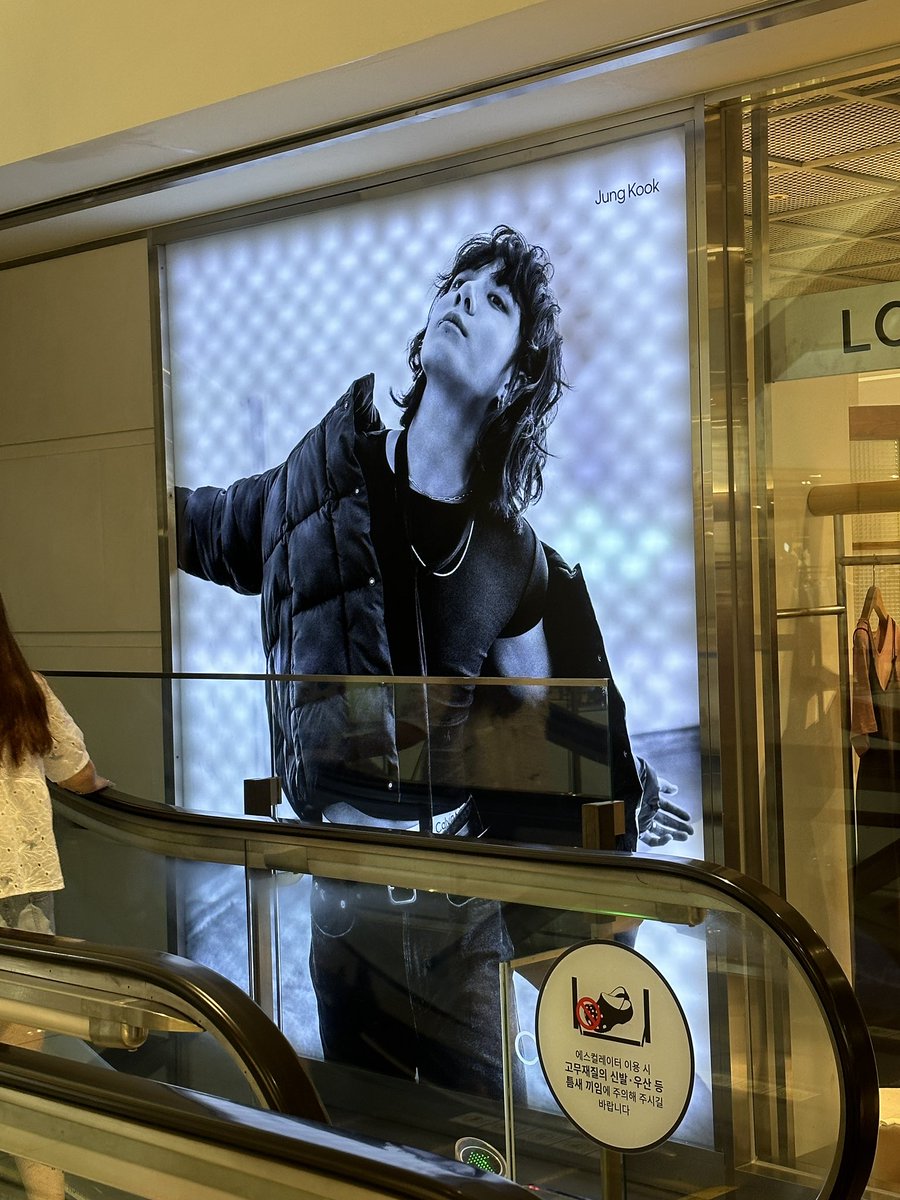 Jungkook SNS  on X: Jungkook's Calvin Klein Ads at DLF Mall in