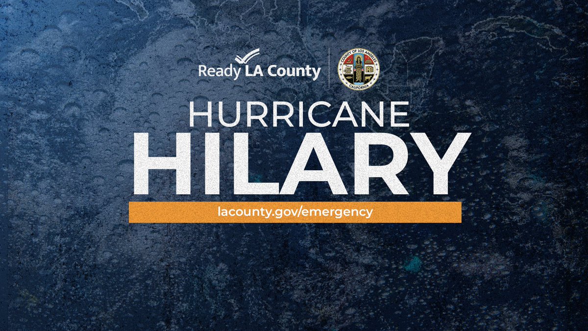 Los Angeles County’s Incident Response Page has been activated for Hurricane Hilary. Visit lacounty.gov/emergency for information.