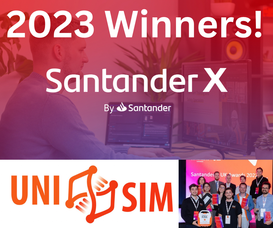 uni_simulation's tweet photo. We are so proud to have won the Santander X Awards in 2023! #SantanderXawards #Winner #UNISIM https://t.co/QYVQIG5WqS