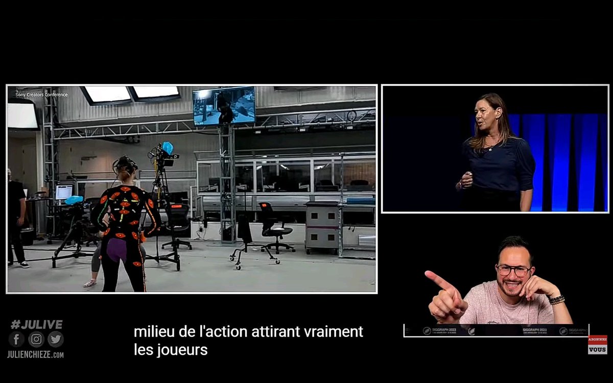 Elwesse1975's tweet photo. #Julive Venez nombreux voir la conférence #SonyCreatorsConference  avec @JulienChieze 
Meghan Morgan Juinio nous parle des caméras virtuelles utilisées dans #GodOfWarRagnarok
C'est super intéressant ,
C'est ici ➡️https://t.co/4lDz9nrTri https://t.co/rZpGWsavWV