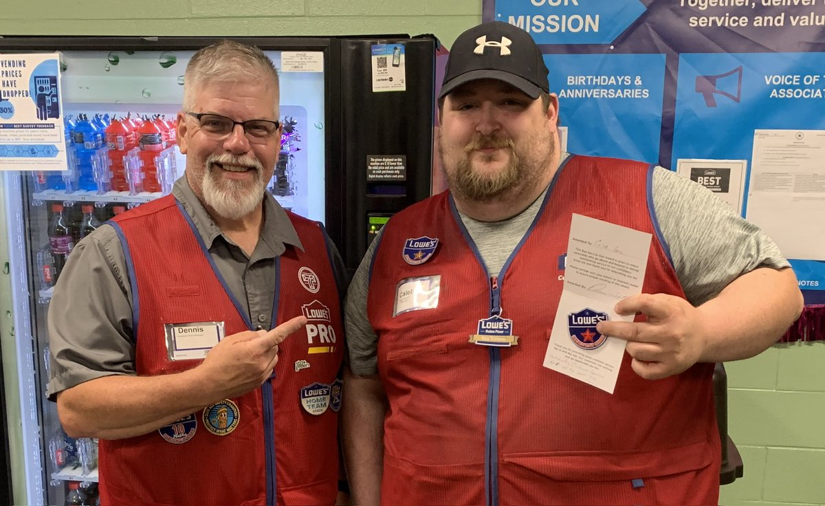 Dennis West Asst Store Manager Lowe’s 1839 (@westasst) on Twitter photo Congratulations to Caleb for his 7th Red Service Star. <a href="/BenitoKomadina/">Benito.Komadina@Lowes</a> <a href="/1369DMIS/">Mitch Derrow</a> @nmcmillan1369 <a href="/xen_arely/">xenia</a> <a href="/AdamReece1839/">Adam.Reece</a> Congratulations to Caleb for his 7th Red Service Star. <a href="/BenitoKomadina/">Benito.Komadina@Lowes</a> <a href="/1369DMIS/">Mitch Derrow</a> @nmcmillan1369 <a href="/xen_arely/">xenia</a> <a href="/AdamReece1839/">Adam.Reece</a>