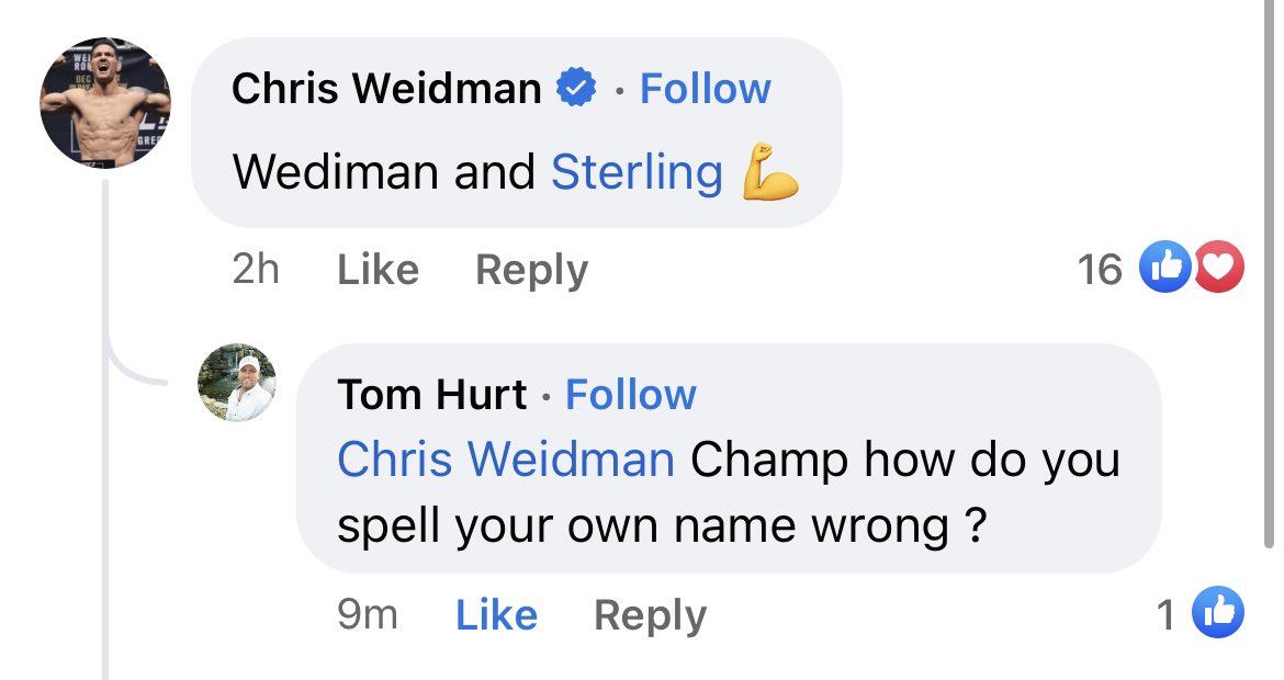 This is already a great start to fight day! 🤣🤣🤣 #ufc #UFC292 #weidman #sterling