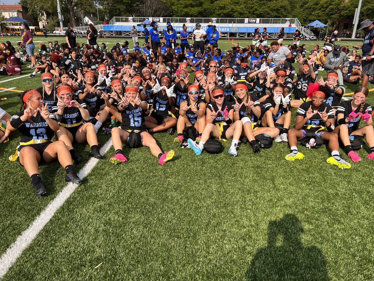 Warriors Flag Football (@wbflagfootball) on Twitter photo Warriors take the championship. Win over Whitney Young 29-0
No first downs given up today.
No scores against.
Defense wins championships
<a href="/BearsOutreach/">Chicago Bears</a> <a href="/USAFootball/">USA Football</a> <a href="/usnikefootball/">Nike Football</a> <a href="/NFLFLAG/">NFL FLAG</a> Warriors take the championship. Win over Whitney Young 29-0
No first downs given up today.
No scores against.
Defense wins championships
<a href="/BearsOutreach/">Chicago Bears</a> <a href="/USAFootball/">USA Football</a> <a href="/usnikefootball/">Nike Football</a> <a href="/NFLFLAG/">NFL FLAG</a>