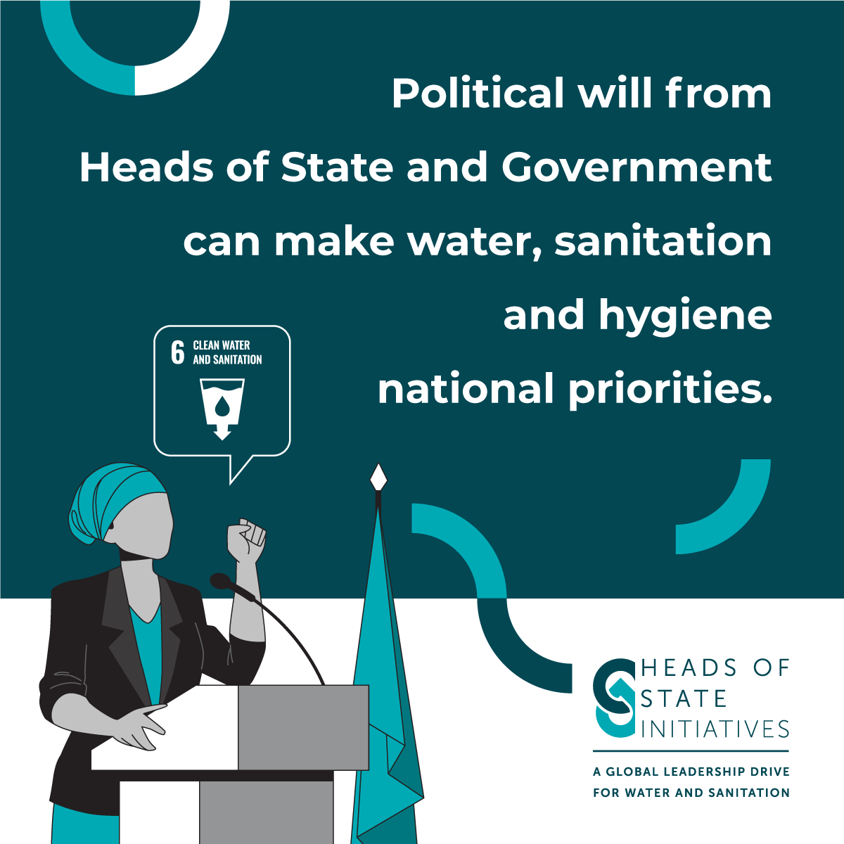 Lorsque les premiers ministres et les présidents défendent une cause particulière, une volonté politique peut s'installer très rapidement.

Nous avons besoin de cette volonté politique pour que l'eau, l'assainissement et l'hygiène deviennent des priorités nationales.