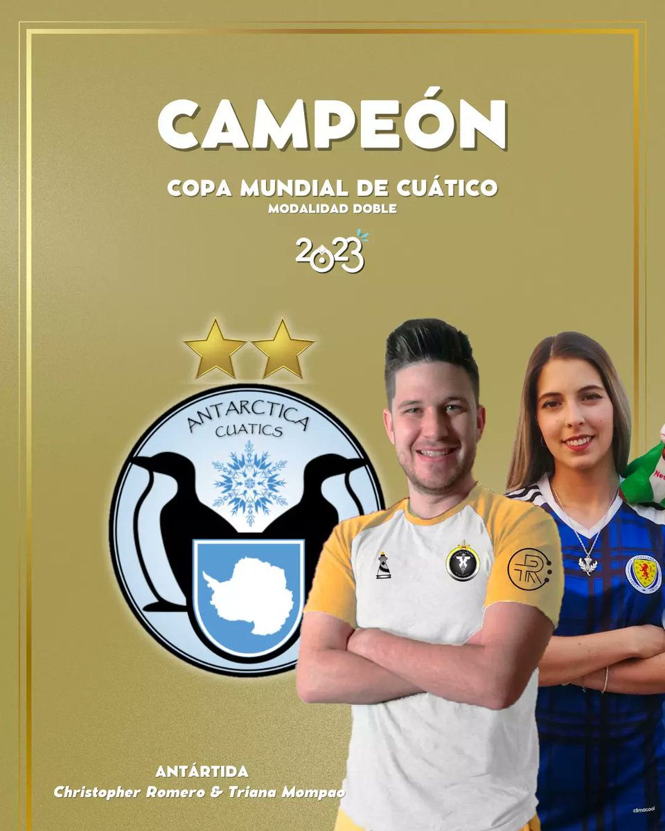 FICuatico's tweet photo. ⚫ PODIO de la Copa Mundial de Cuático 2023 - modalidad doble https://t.co/82io98TvWN