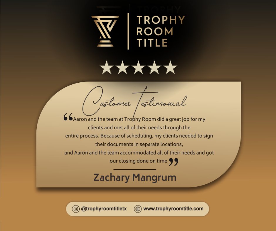 TrophyRoomTitle's tweet image. Can you feel our smiles through your screen? We love getting reviews like this! It just showcases our passion through our client's satisfaction!

#testimonial #realreview #googlereview #houstontx #trophyroomtitle #trophyroomtitlehouston #houstontitlecompany