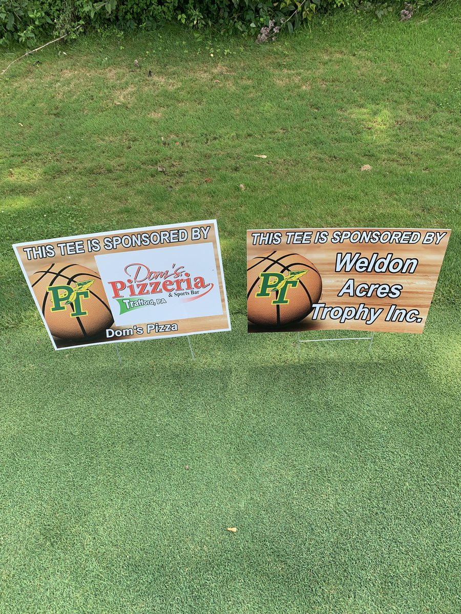 Thank you to hole 9 sponsors <a href="/DomsPizzeria/">Dom's Pizzeria</a>