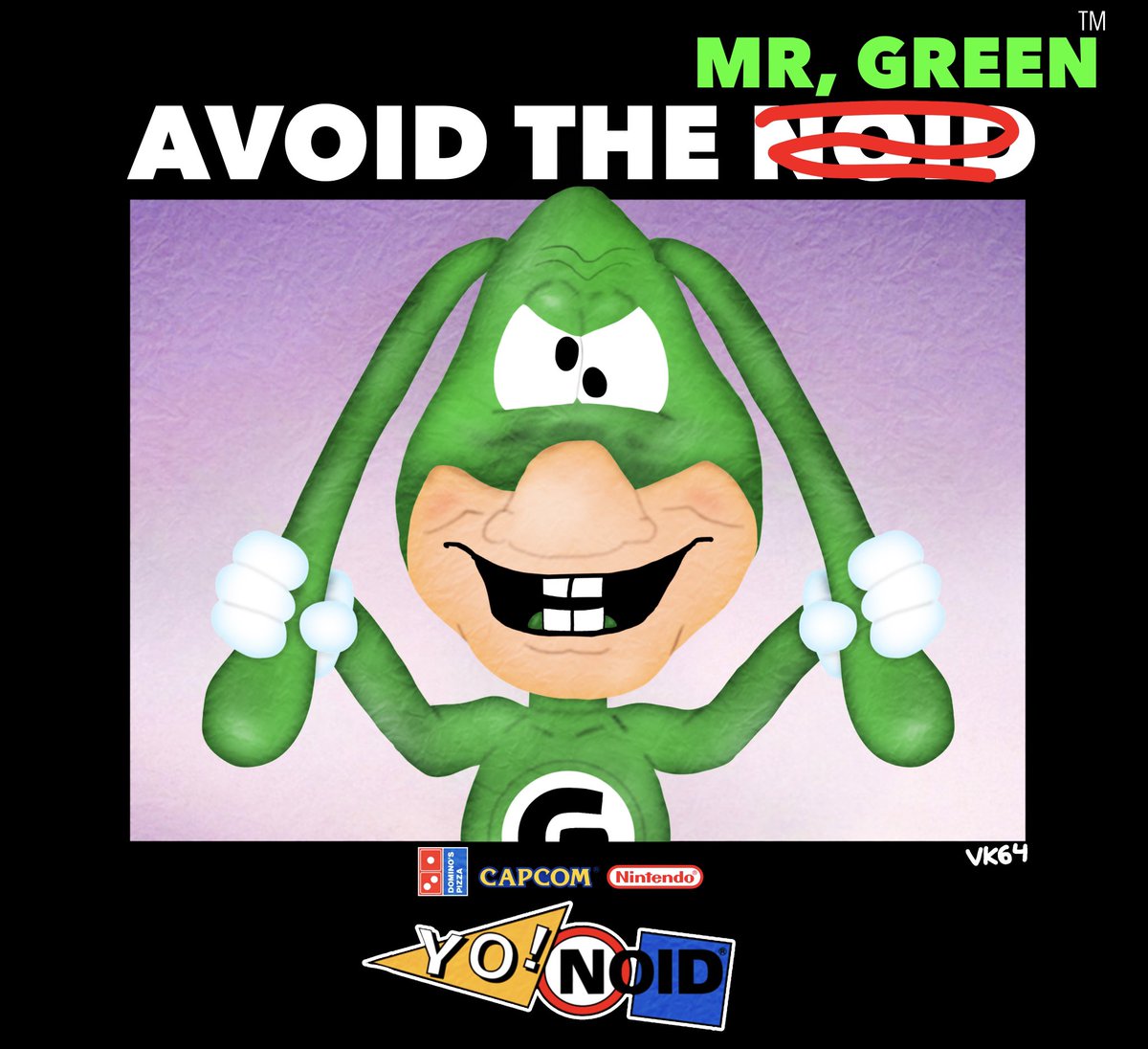 AVOID THE MR, GREEN! #Yonoid #TheNoid #fanart #MrGreen #DominosPizza