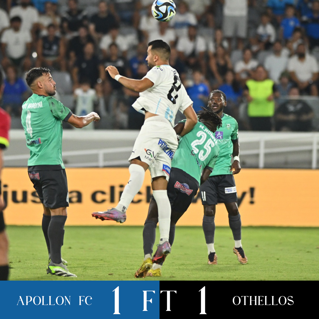 APOLLONOFFICIAL's tweet photo. Ισόπαλος ο πρώτος αγώνας της σεζόν #APOLOTH https://t.co/XeF6Vbs0v4