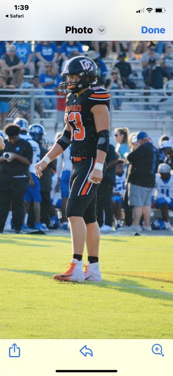 Elijah Chaffin 6’3” 195 Freshman Middle Linebacker Davie High School Played and started at Middle Linebacker as a 14 year old freshman! Had 9 tackles against a top 25 team. Davie High came back from a 21-3 deficit to almost tie the game in 4th Qrt. @coachstuholt