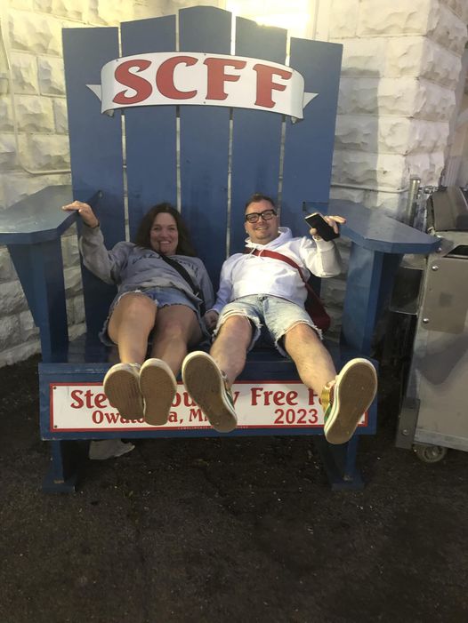 Be sure to stop by the big chair!