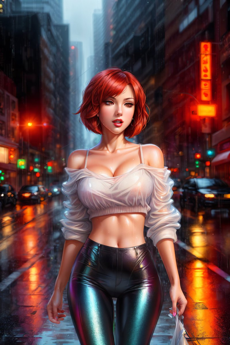 pdouglasr's tweet photo. Taking a stroll in the rain feels like dancing with the sky, each raindrop a note of nature's melody. 🌧️☔

#RaindropAIWeekend #AIart #AIイラスト #StableDiffusion #digitalart #AIArtwork #anime #animegirl #aigirls https://t.co/a4wBVEh08Y
