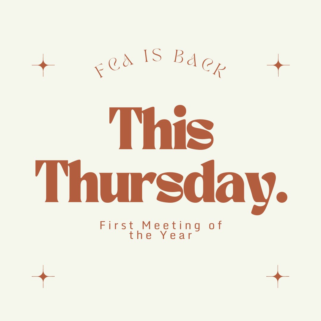 First meeting of the new school year. This thursday. Invite your friends!!