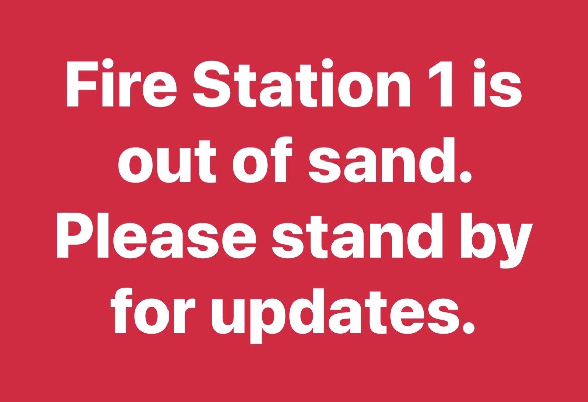 **UPDATE**.. We are currently Out of Sandbags at <a href="/downeyfd/">Downey Fire Department</a> Station 1. Please follow our social media channels for any updates. Stay Safe Downey. <a href="/CityofDowney/">City of Downey - Government</a> <a href="/downeylatinews/">Downey Latino News</a> <a href="/DowneyPatriot/">The Downey Patriot</a> <a href="/DowneyPolice/">Downey Police</a>