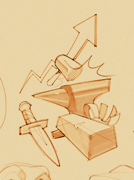 KabbageUdon's tweet photo. i recently started a new character in Skyrim so I decided to sketch out some "inside jokes"

#art #Skyrim #sketch #rkgk https://t.co/raiTQL2UyJ