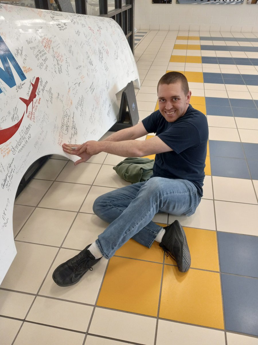 AviationAIM's tweet photo. Will you be next to earn your A&P and sign the wing at our Norfolk campus? DM us today to begin your aviation journey. ✈
#TrainWithPurpose #FixJets #AIMessential #Aviation #AviationLovers #AviationMaintenance #AIM2Graduate #ClassOf2023 https://t.co/QRbgVU599K