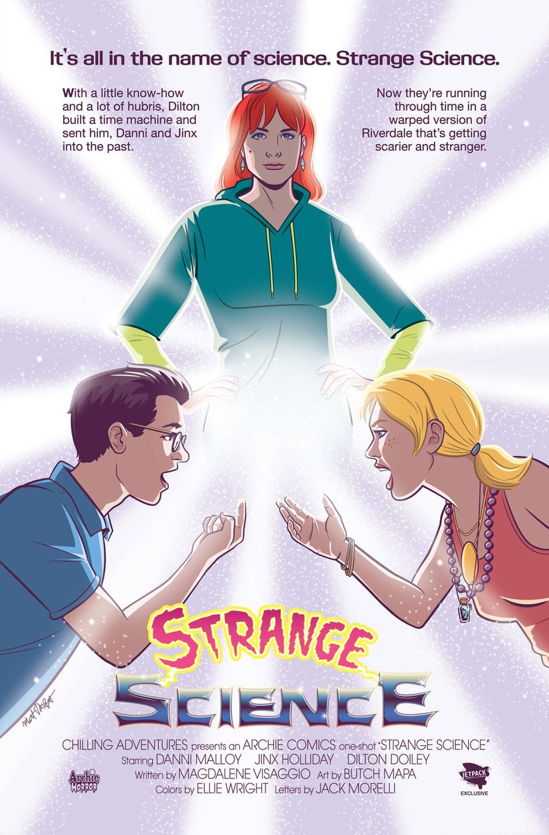 ArchieComics's tweet photo. "There’s a real horror that can only come with exploring what could have been," says @Jamitha discussing #StrangeScience in her latest Archie's House of Horror column for @DailyDeadNews https://t.co/4h8XFtg7wR @pellertweeto @MagsVisaggs @butchmapa @elliewrightart https://t.co/OzqqpdOo0J