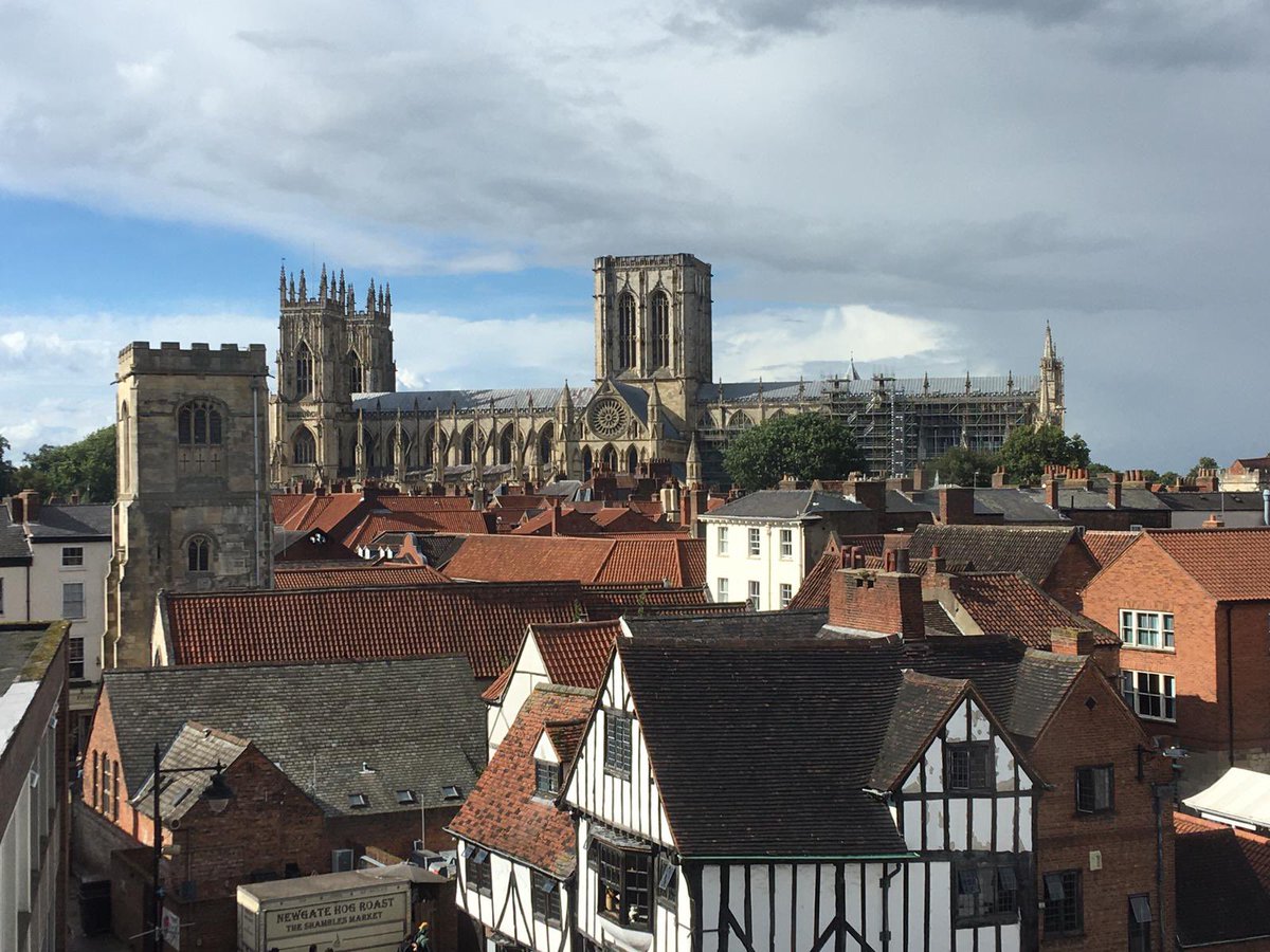 mdstonehouse's tweet photo. @LNER For obvious reasons, I can’t win this 😉 but here’s my submission anyway! York Minster and city skyline from the campus of York St John University. https://t.co/FhOZ9UFciM