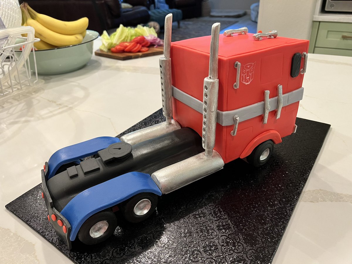 G1 Optimus Prime birthday cake for my son.