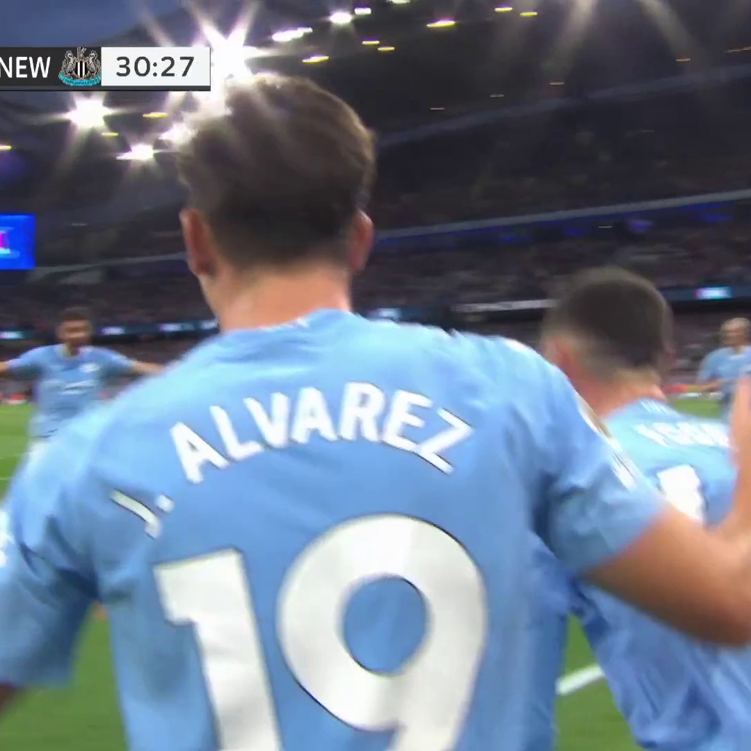 Oh my, Julian Alvarez!What a way to break the deadlock for Man City!📺 @peacock”