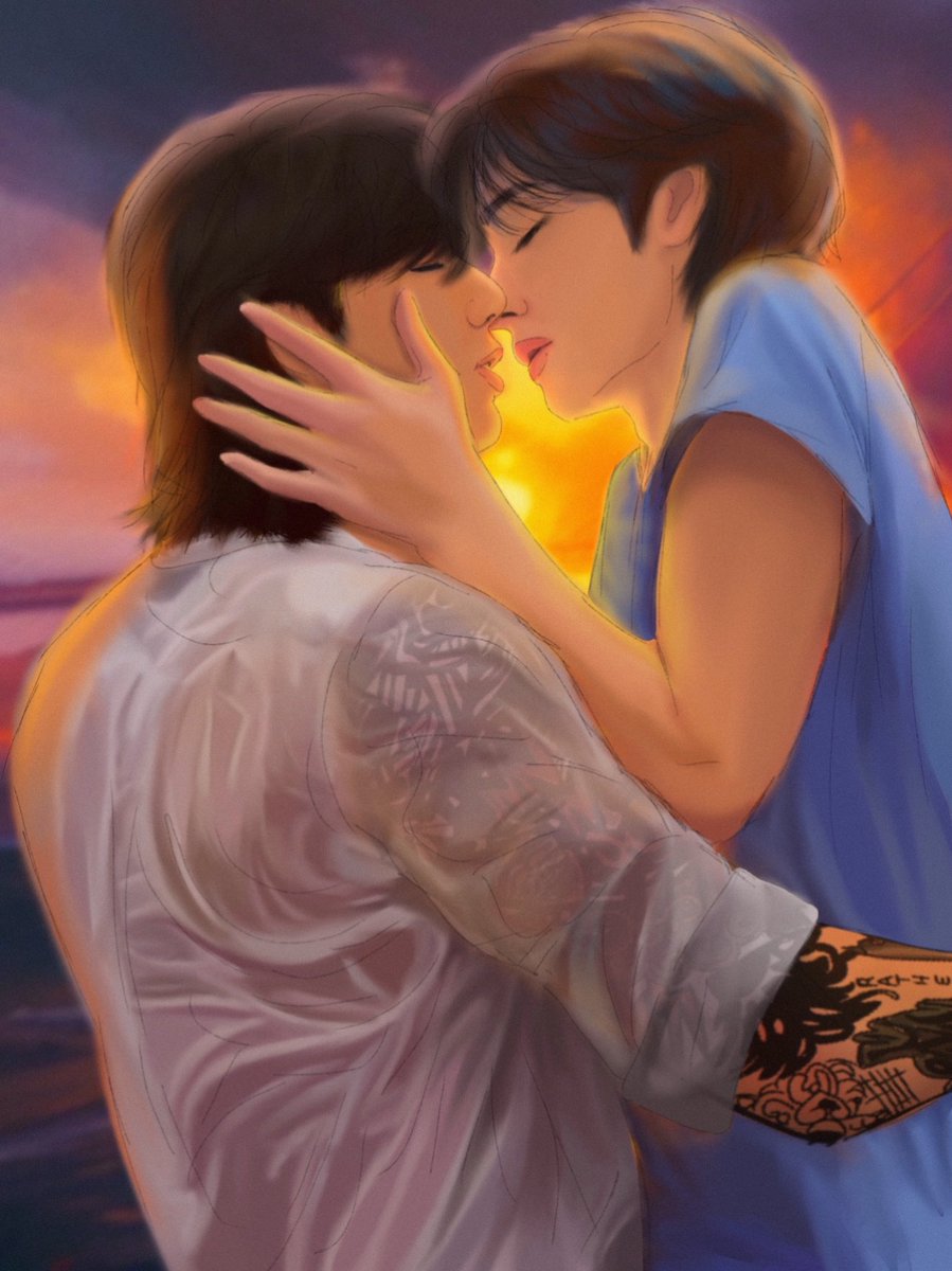 one of my favorite arts i have ever done #stronglove #taekook