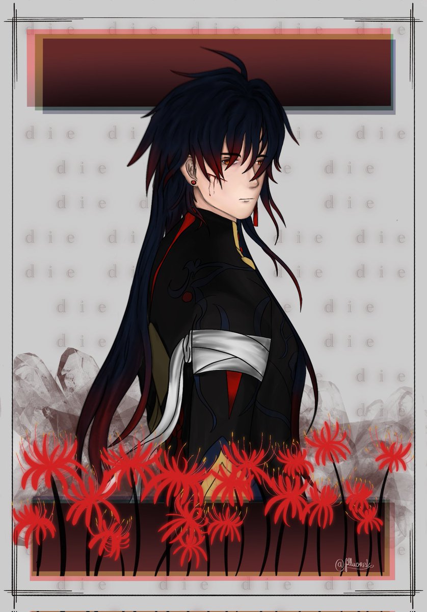 flluorek's tweet photo. `that paradise may be unreachable for me... savor it in my place!`♦️
random art of my beloved one that took me longer than I thought.
he suddenly became my main 😳
#starrail #HonkaiStarRail #Blade #fanart #starrailblade https://t.co/uXJpJnhzv5