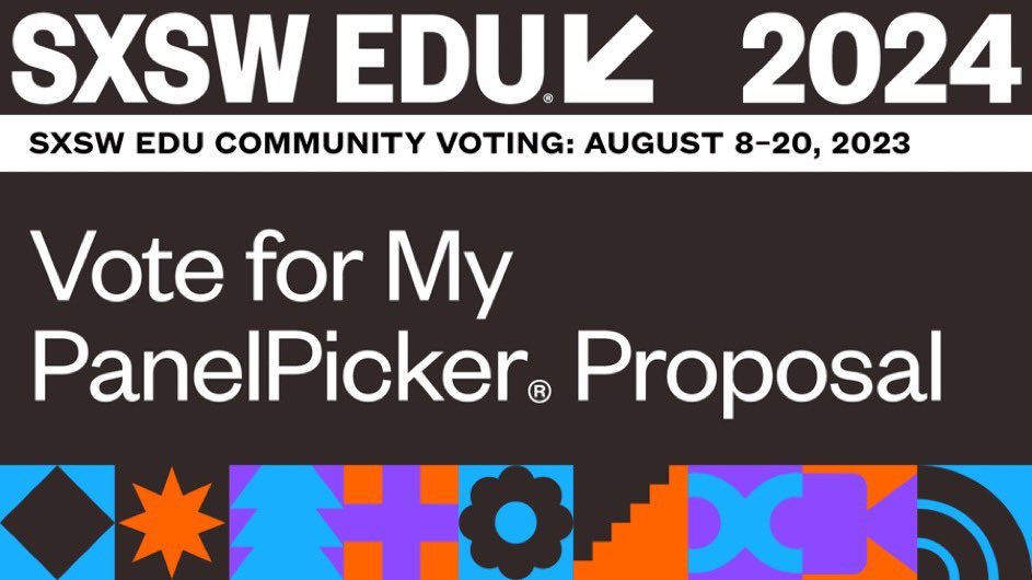 There’s still time to get your vote in. 
Please take a moment to vote for my topic so I can get a chance to speak at #SXSW2024 

panelpicker.sxsw.com/vote/138936