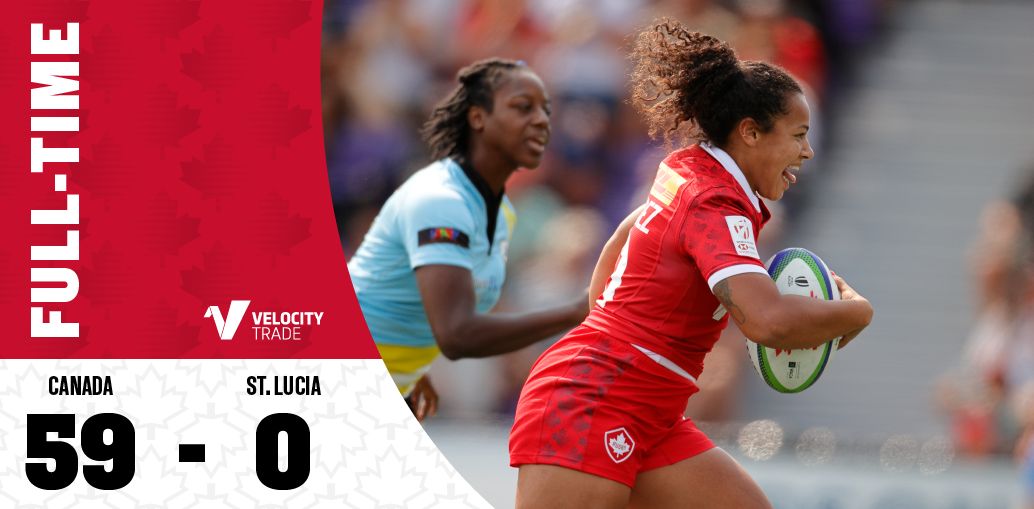 Rugby Americas North Sevens is HERE! 🙌🎉 Canada’s Women’s Sevens Team kicks off the tournament with a 59-0 win over St. Lucia.

#RugbyCA | #RoadtoParis2024