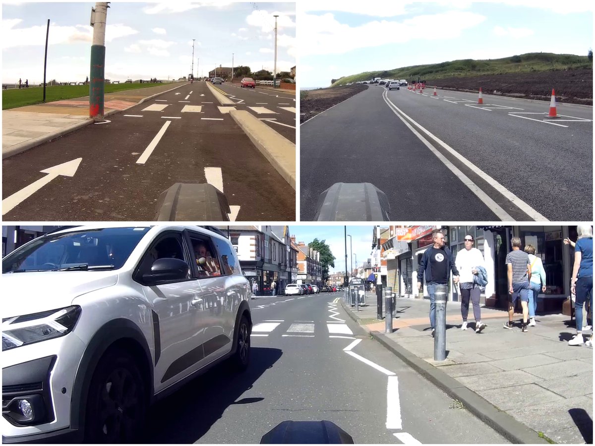 2_Over_4's tweet photo. A Tale of 2 Cities?...or just the north/south (of the river) divide. Protected lanes/paths going in south of the river while @NTCouncilTeam @NTynesideLab are sitting on their thumbs.
A speeding #ClosePass in #ParkView #WhitleyBay as a welcome home!
#JustStartIt @SunriseCycleway https://t.co/VQsaM3J5Un