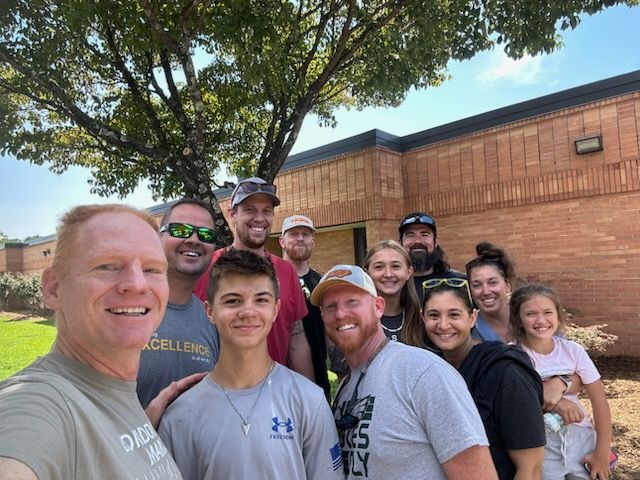Thank you <a href="/biltmore/">Biltmore Church</a> Church for pressure washing our school today. We appreciate all of your support! #CommunityPartners #EaglePride #GoEagles #FlatRockRocks 💚🦅