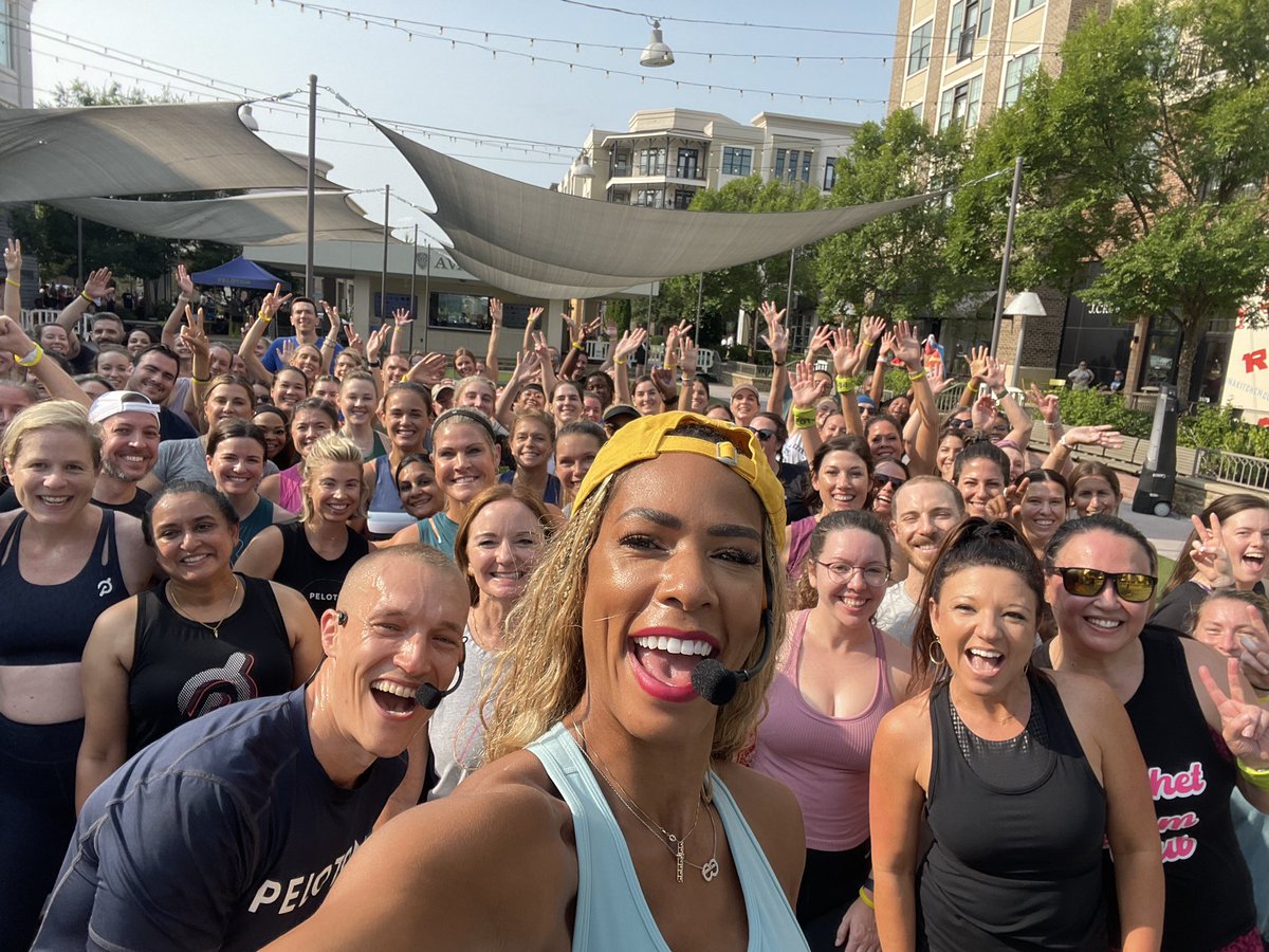 What an awesome time today ATL @onepeloton Fam 🙌