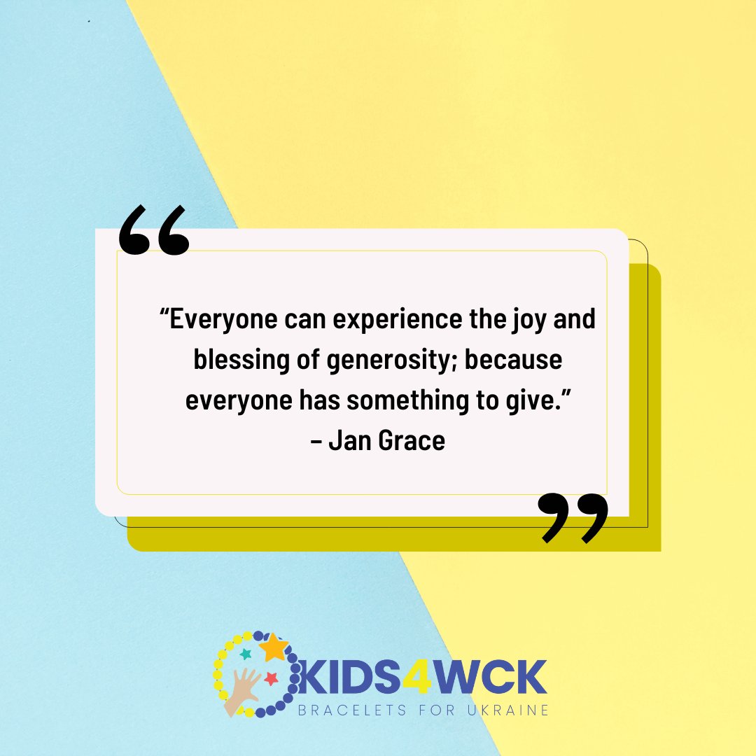 We all have something to give whether that be our time, our energy, money, space, etc. Give what you can! . . . #generosity #helpothers #Kids4WCK #Kidsforukraine #WCK #Worldcentralkitchen #Chefsforukraine