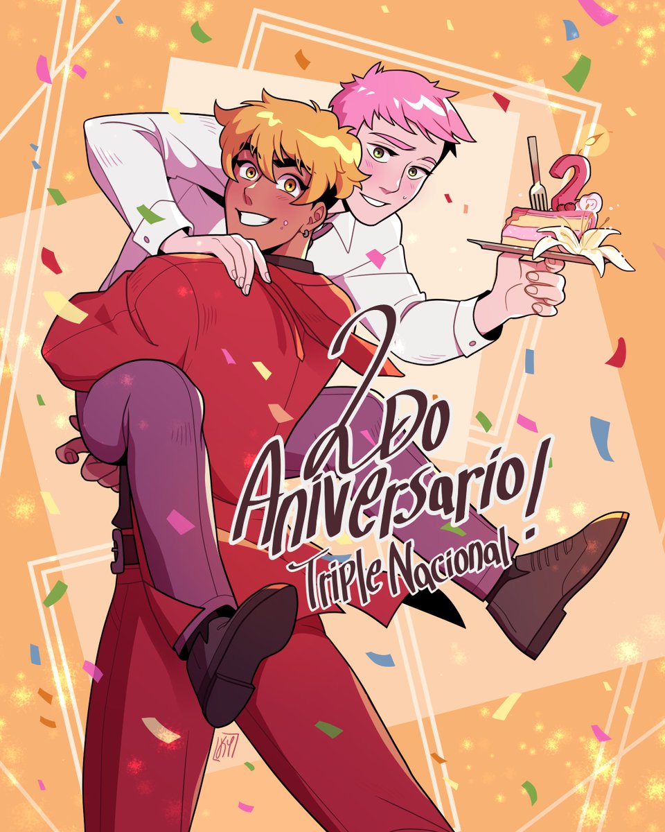 Se viene el 2° aniversario de #TripleNacional y aquí mi parte del #DTIYS ! 🥳Gracias <a href="/torredebabel/">Pía Prado</a> por crear este cómic 🛐 Salud por #TN y por Daniel Hermosilla mi hijo mi rey la luz de mis ojos ✨💕@WEBTOONLATAM #tn2aniversario