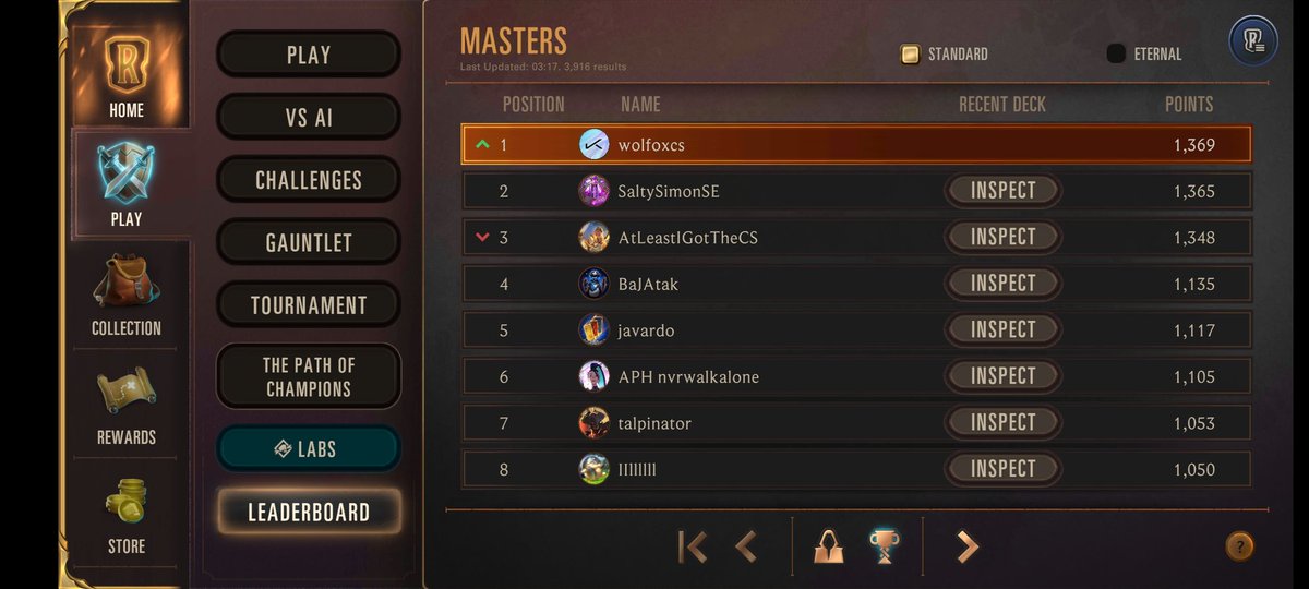 wolfoxcs's tweet image. EU rank1, once again!
Re-re-rewind! 😎🤘
Deck Code: CMCQCBQHAUAQOBAJAIAQIKBUAMCAIAIEA4CQIBYBDRGU6UYBAICAOO3NAA