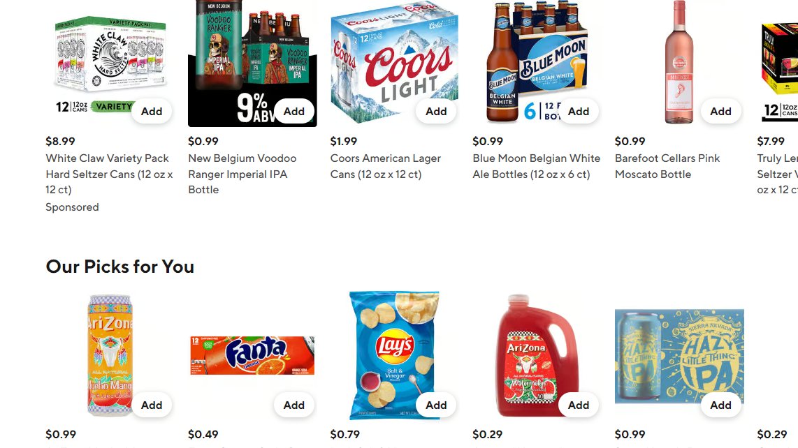 Tracker Deals: Discounts, Price Drops & Gift Ideas on X: Hundreds of Items  under $1 at Walgreens with DoorDash - Select Pickup for Best Chance of  Success! 6 pack of Beer as