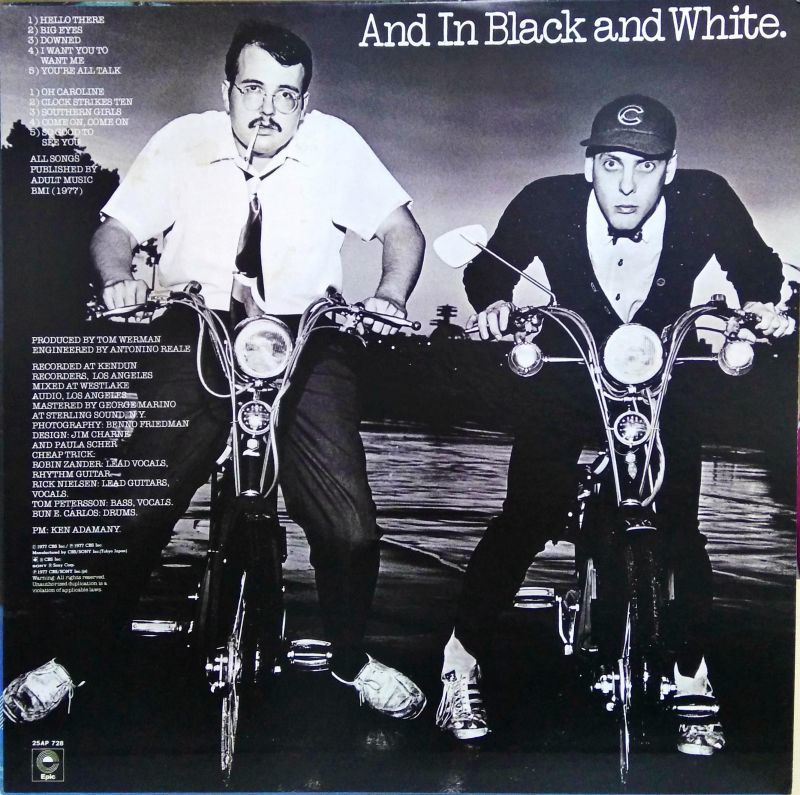 Gotta complete the Cheap Trick Trifecta post with this one. Why? Because Bun E. F'n Carlos is my H E R O. And Bunny could S W I N G. The youngsters could learn a thing or two from his genius. And Rick looks like Rik MayAll from The Young One's... Ah Life! NOTE: I bought this